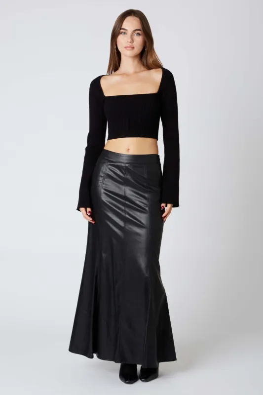 Leather Maxi Skirt sold by Cotton Candy LA