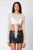 Rosette Lace Crop Top sold by Cotton Candy LA