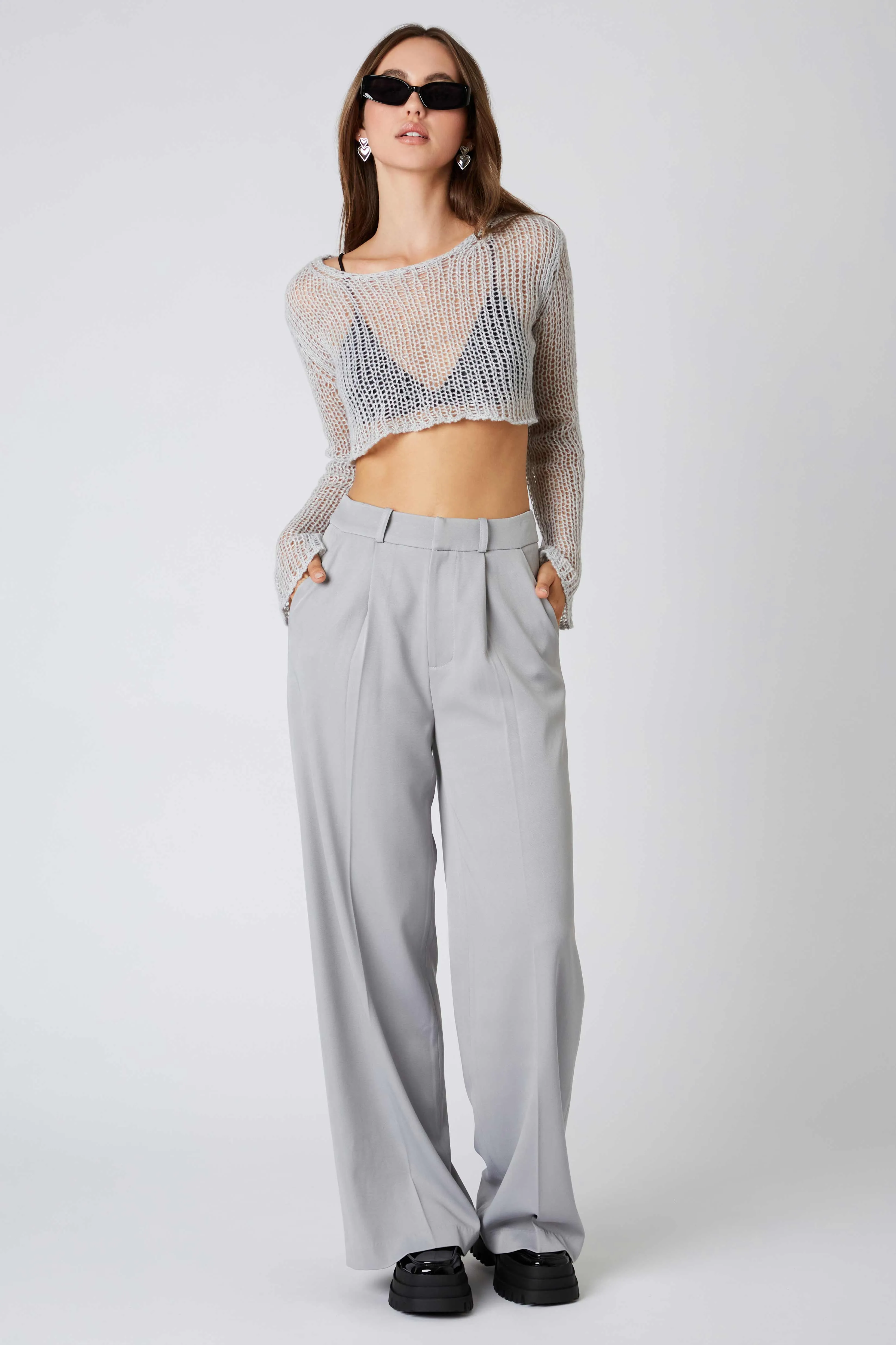 Mid-Rise Trousers sold by Cotton Candy LA product image thumbnail 3
