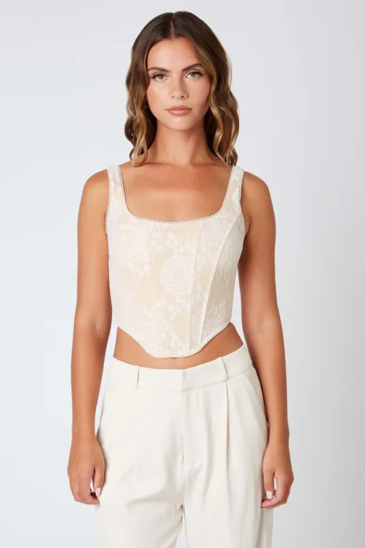 Knit Lace Corset Top sold by Cotton Candy LA