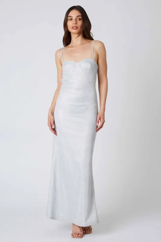 Glittery Corset Maxi Dress sold by Cotton Candy LA