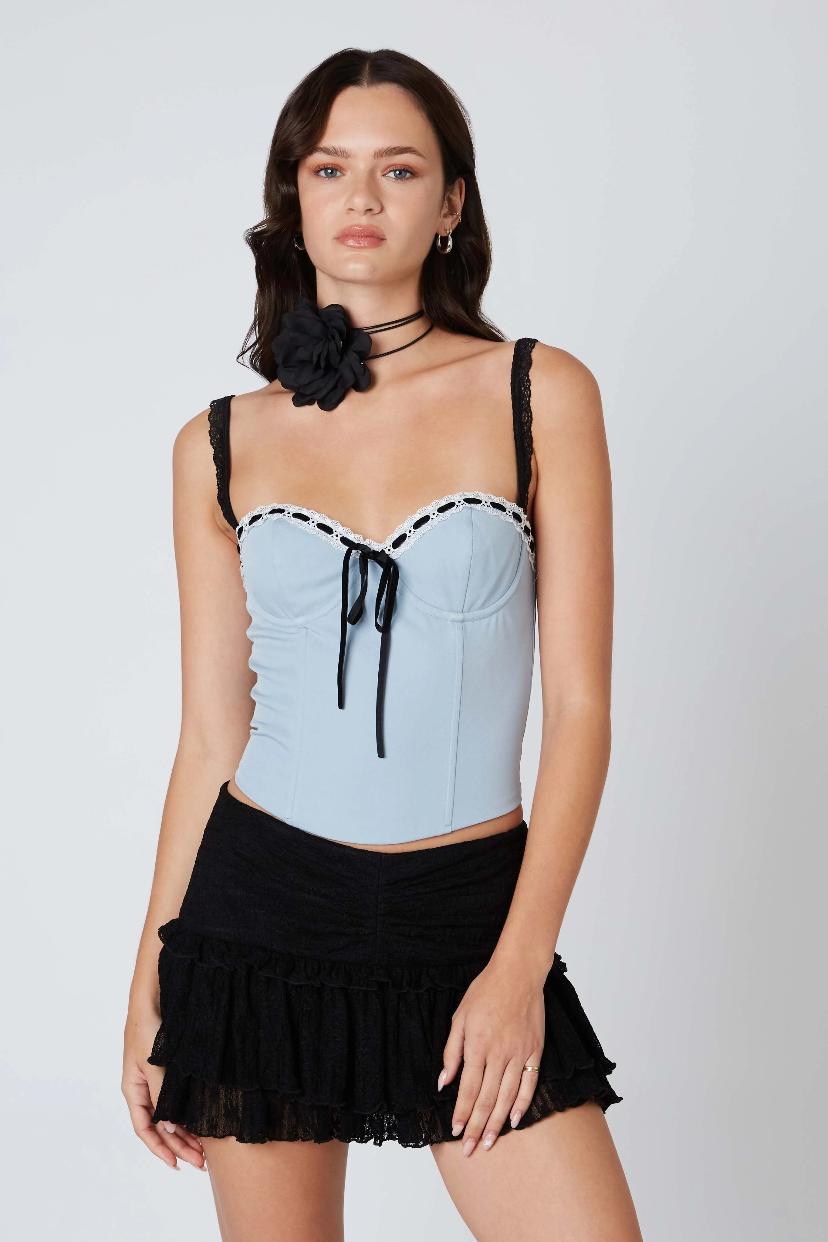 Ribbon Front Corset Top sold by Cotton Candy LA product image thumbnail 2