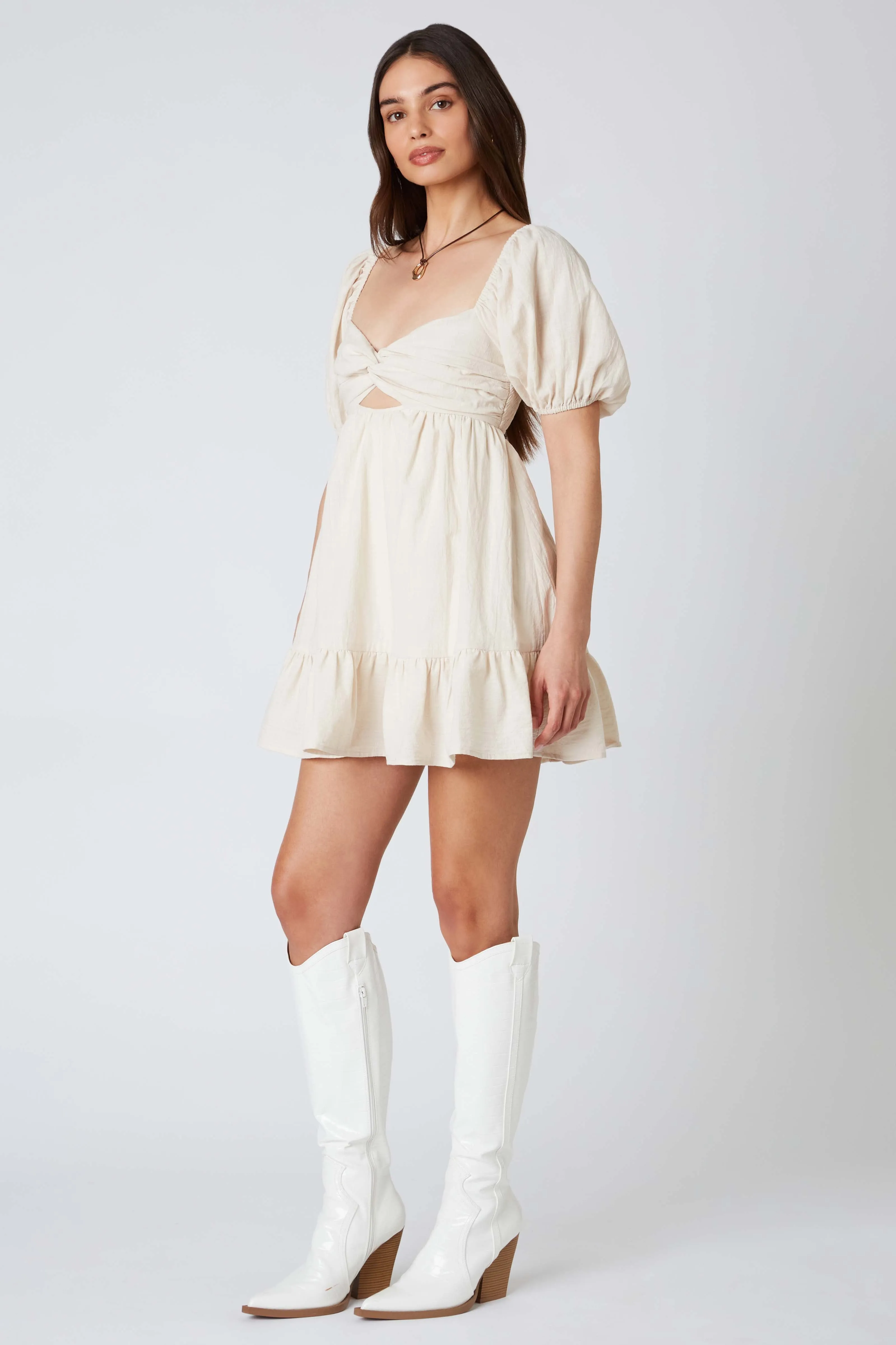 Linen Keyhole Romper sold by Cotton Candy LA product image thumbnail 2