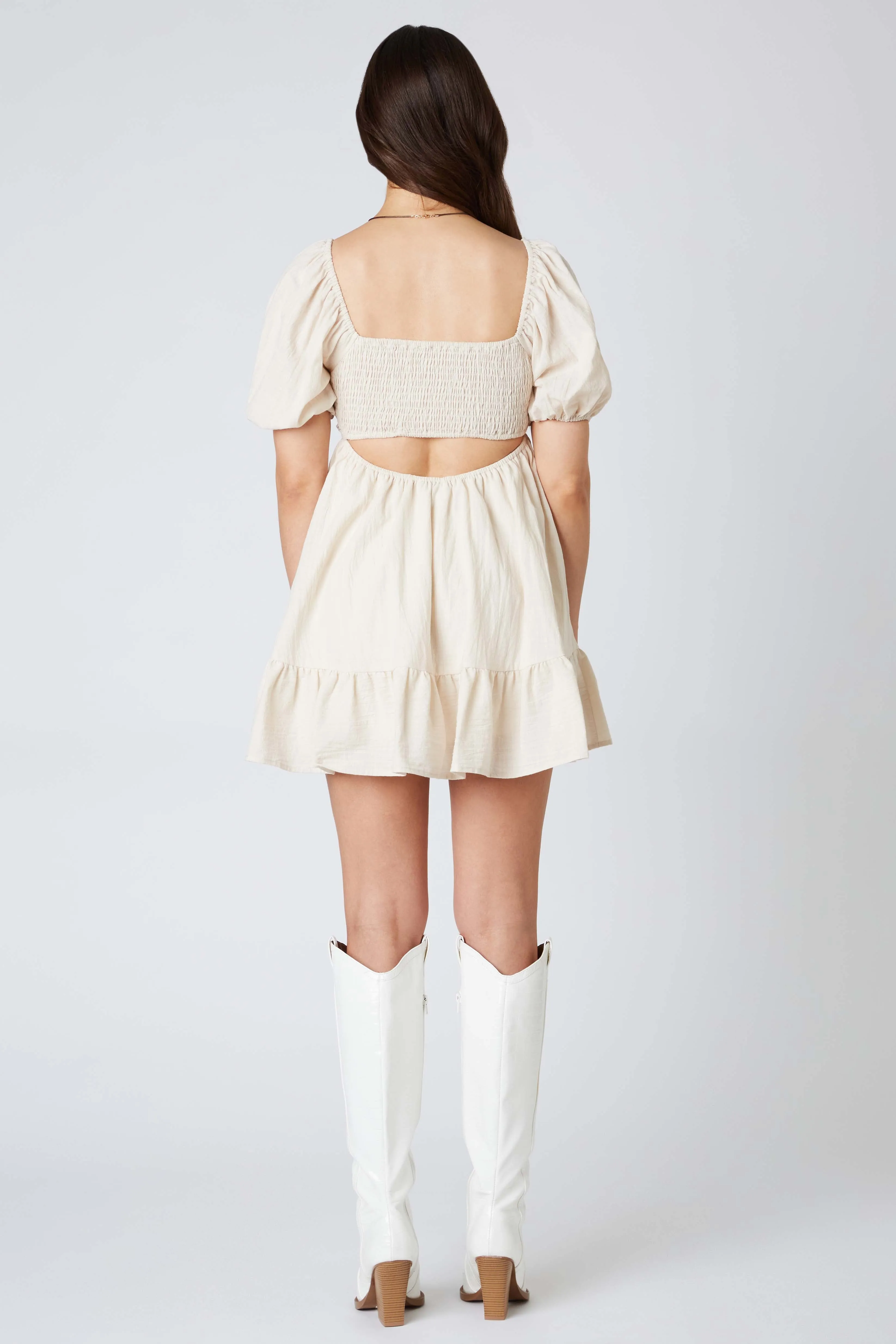 Linen Keyhole Romper sold by Cotton Candy LA product image thumbnail 4