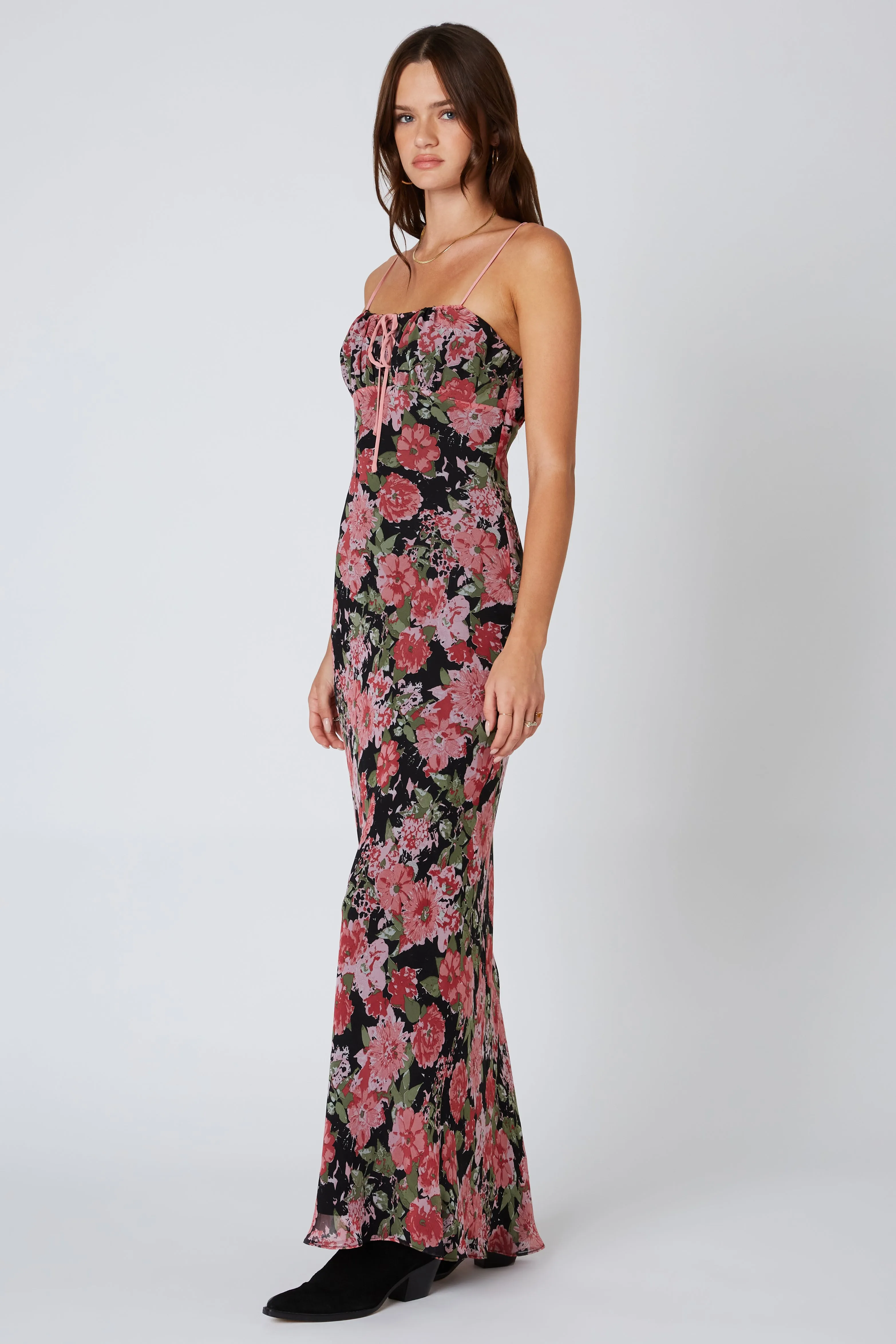 Floral Maxi Bias Dress sold by Cotton Candy LA product image thumbnail 3