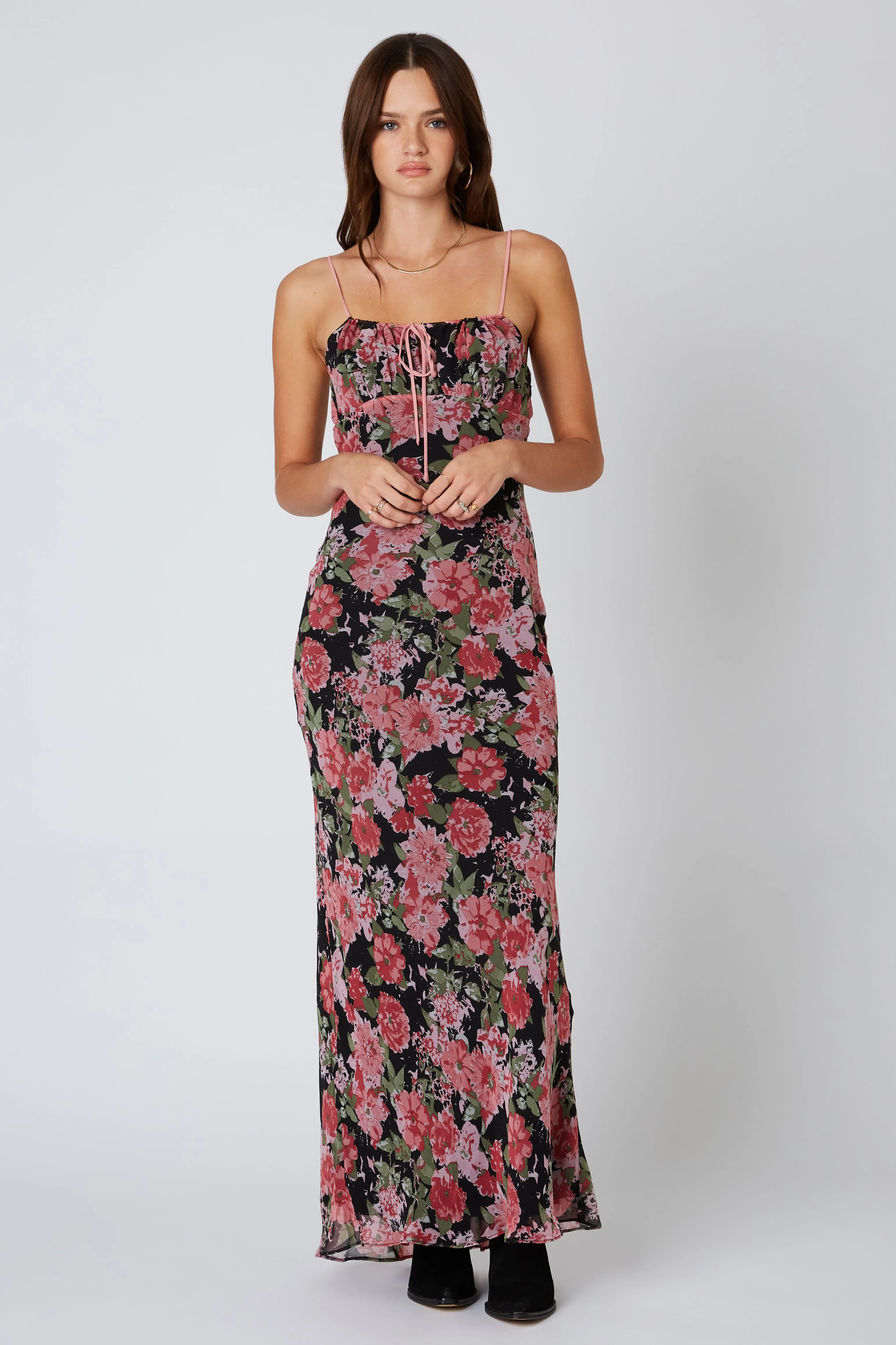 Floral Maxi Bias Dress sold by Cotton Candy LA