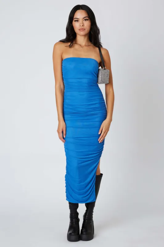 Ruched Bodycon Midi Dress sold by Cotton Candy LA