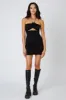 Rose Cut-Out Halter Mini Dress sold by Cotton Candy LA
