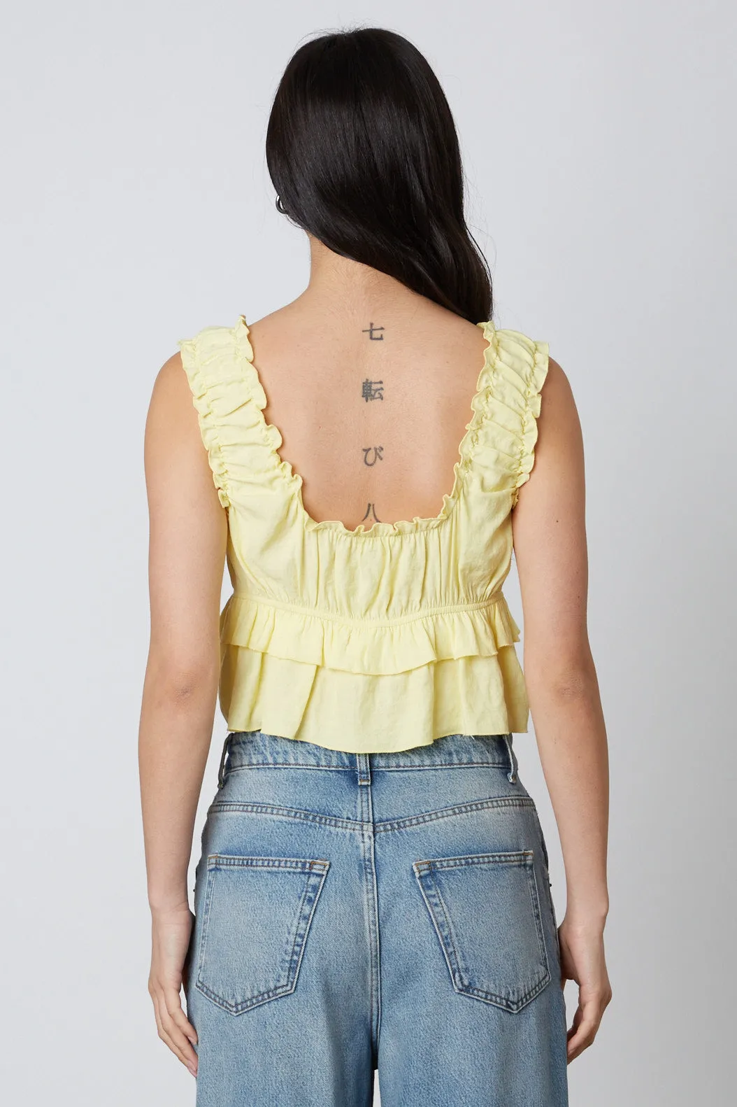 Ruffled Peplum Top sold by Cotton Candy LA product image thumbnail 3