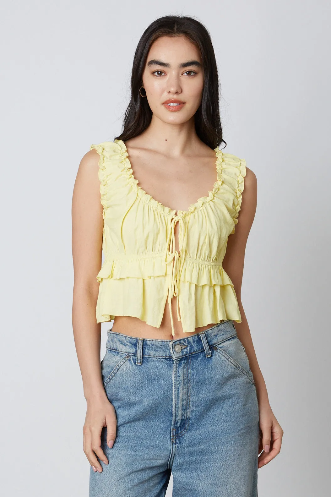 Ruffled Peplum Top sold by Cotton Candy LA