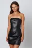 Vegan Leather Tube Dress sold by Cotton Candy LA