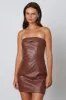 Vegan Leather Tube Dress sold by Cotton Candy LA