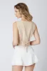 Linen Cropped Vest sold by Cotton Candy LA