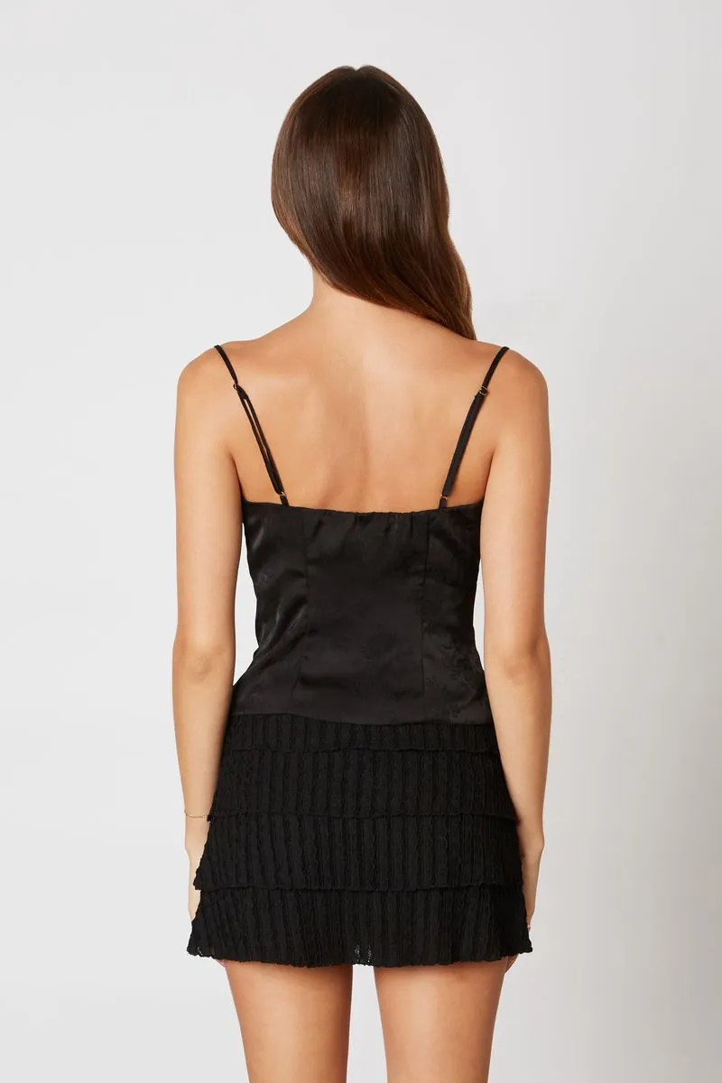 Lace Up Jacquard Bustier Top sold by Cotton Candy LA product image thumbnail 3