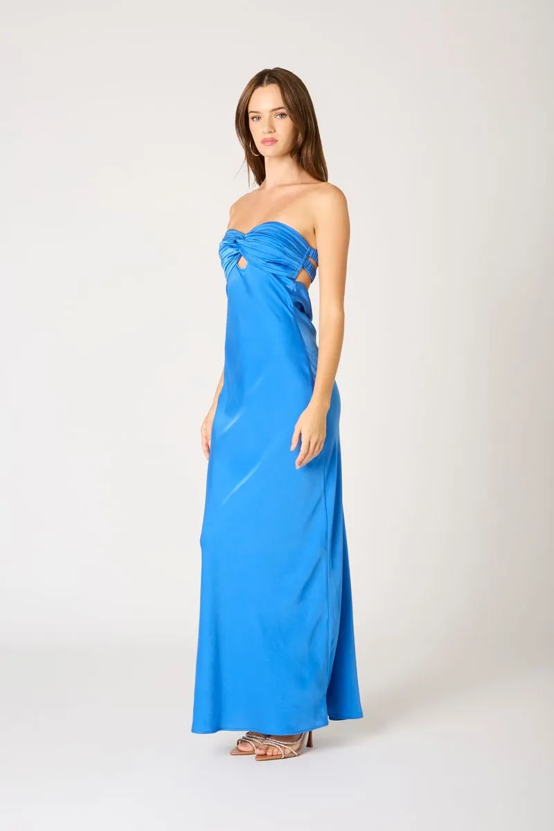 Strapless Satin Maxi Dress sold by Cotton Candy LA product image thumbnail 2