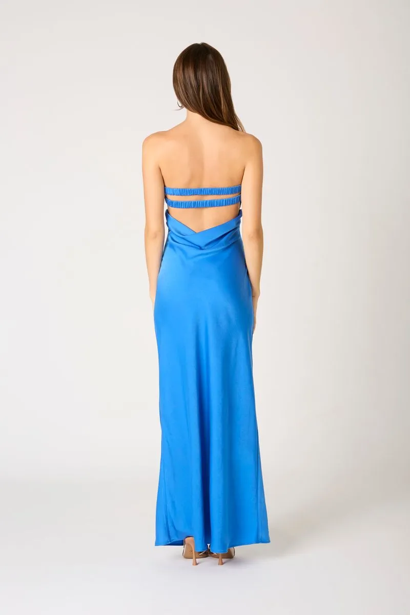 Strapless Satin Maxi Dress sold by Cotton Candy LA product image thumbnail 3