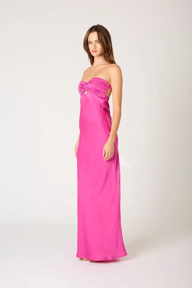 Strapless Satin Maxi Dress sold by Cotton Candy LA product image thumbnail 2