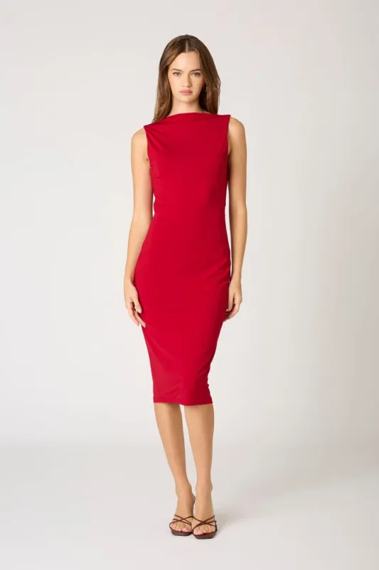 Body-Con Open Back Midi Dress sold by Cotton Candy LA