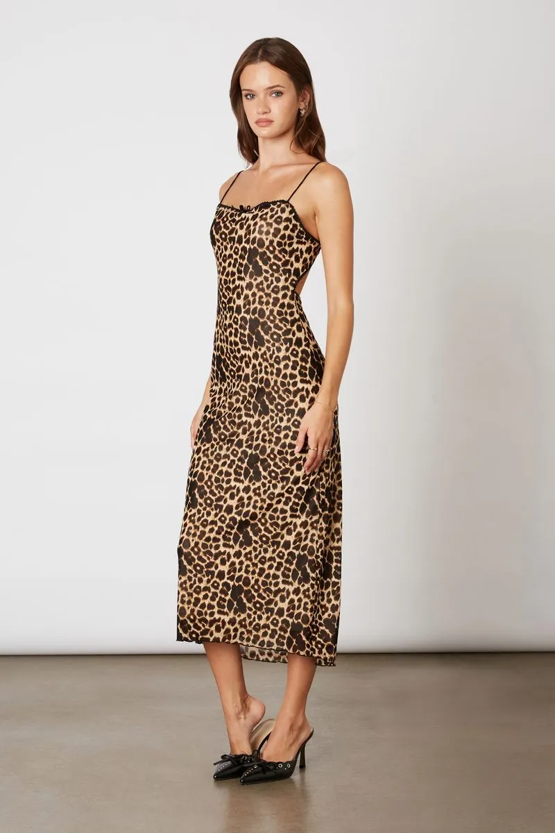 Leopard Mesh Midi Dress sold by Cotton Candy LA product image thumbnail 2