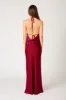 High-Neck Cowl Back Gown sold by Cotton Candy LA