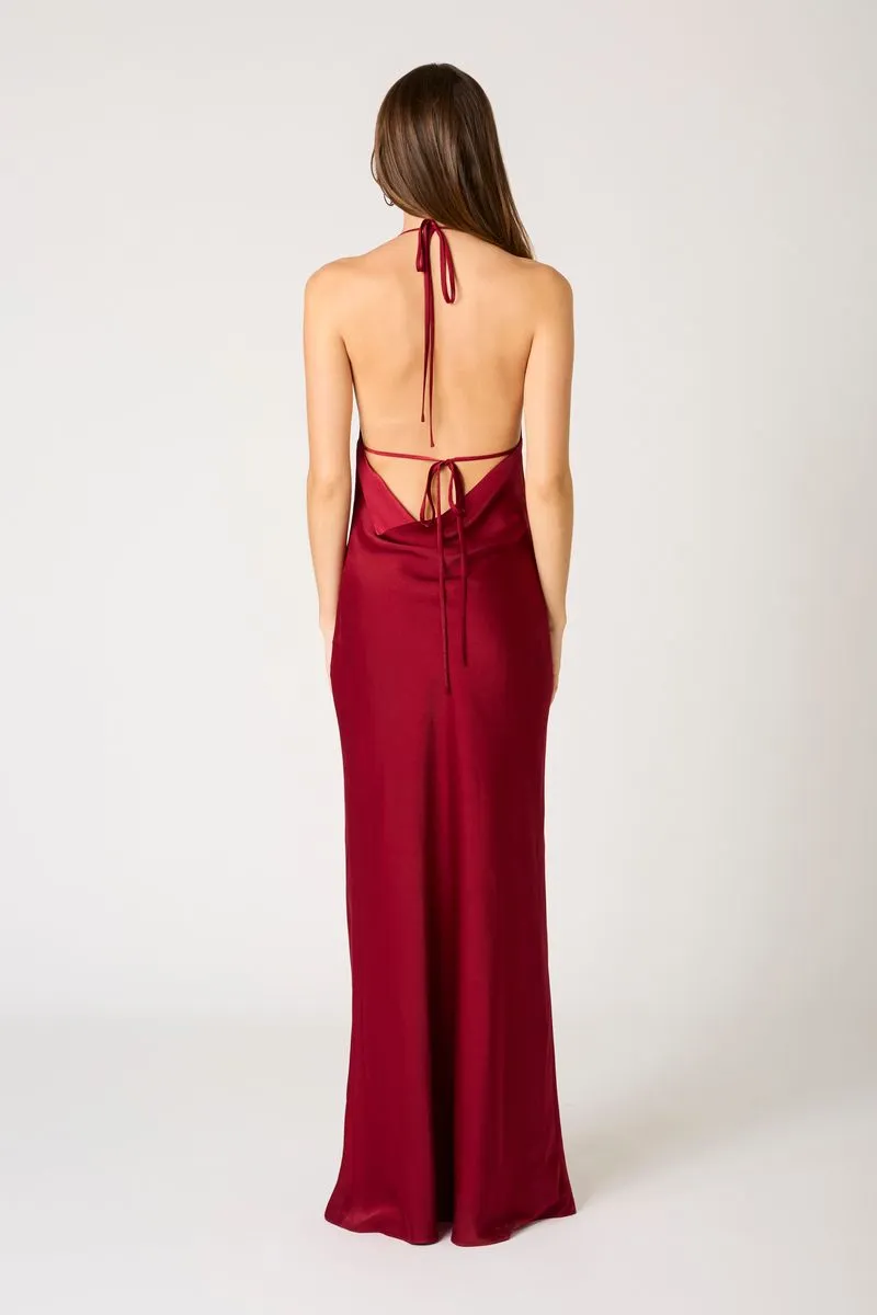 High-Neck Cowl Back Gown sold by Cotton Candy LA product image thumbnail 3