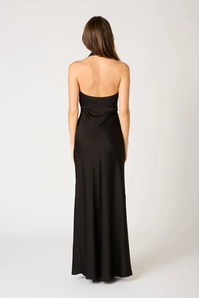 Plunge Halter Bias Gown sold by Cotton Candy LA product image thumbnail 3
