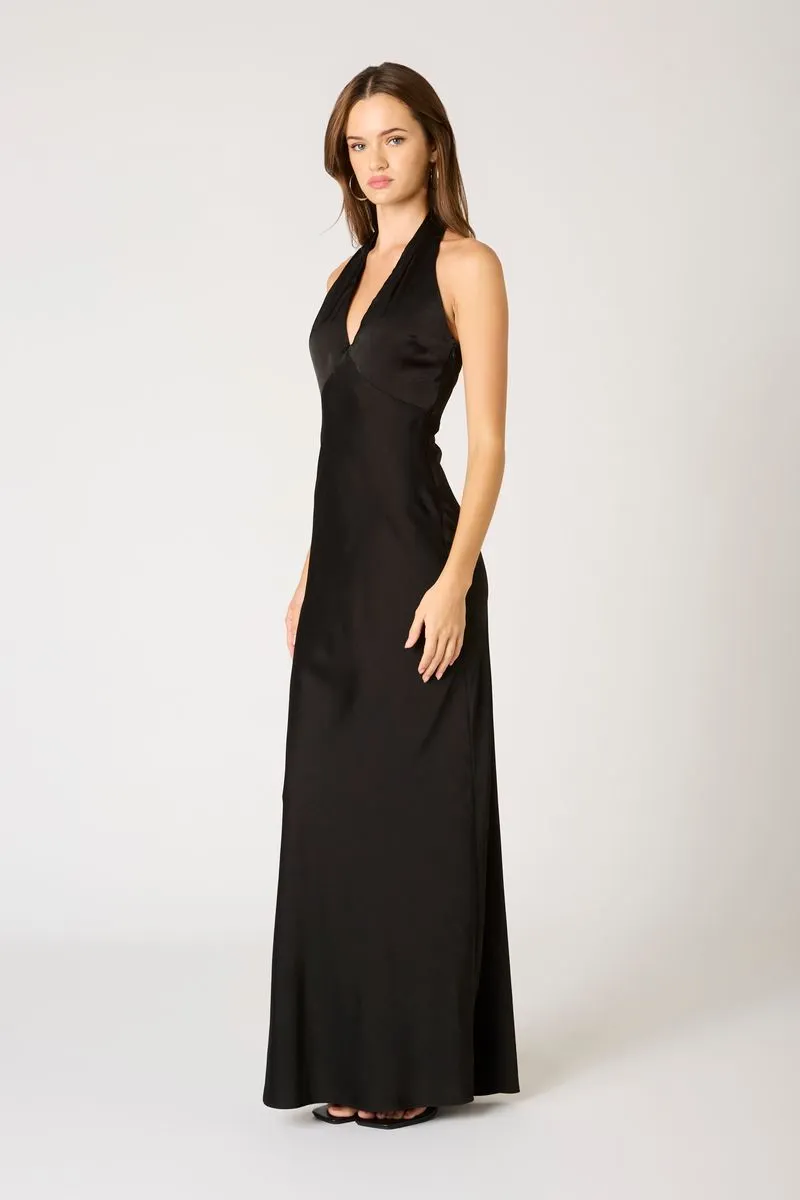 Plunge Halter Bias Gown sold by Cotton Candy LA product image thumbnail 2