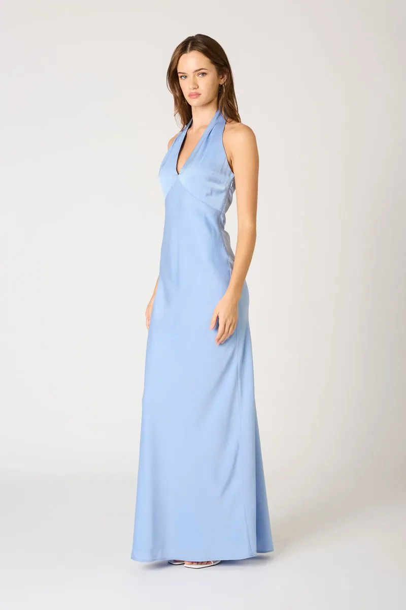 Plunge Halter Bias Gown sold by Cotton Candy LA product image thumbnail 2