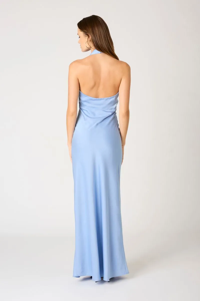 Plunge Halter Bias Gown sold by Cotton Candy LA product image thumbnail 3