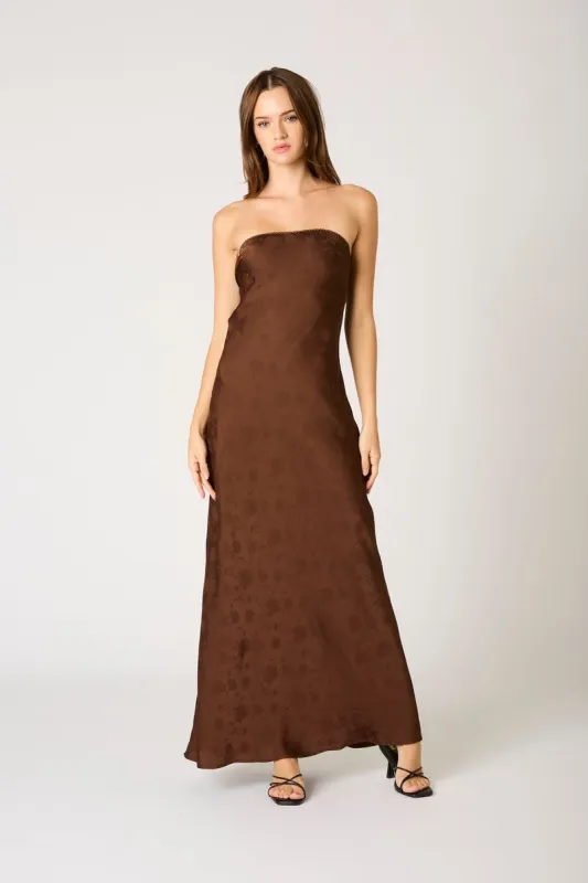 Strapless Open Cowl Back Gown sold by Cotton Candy LA