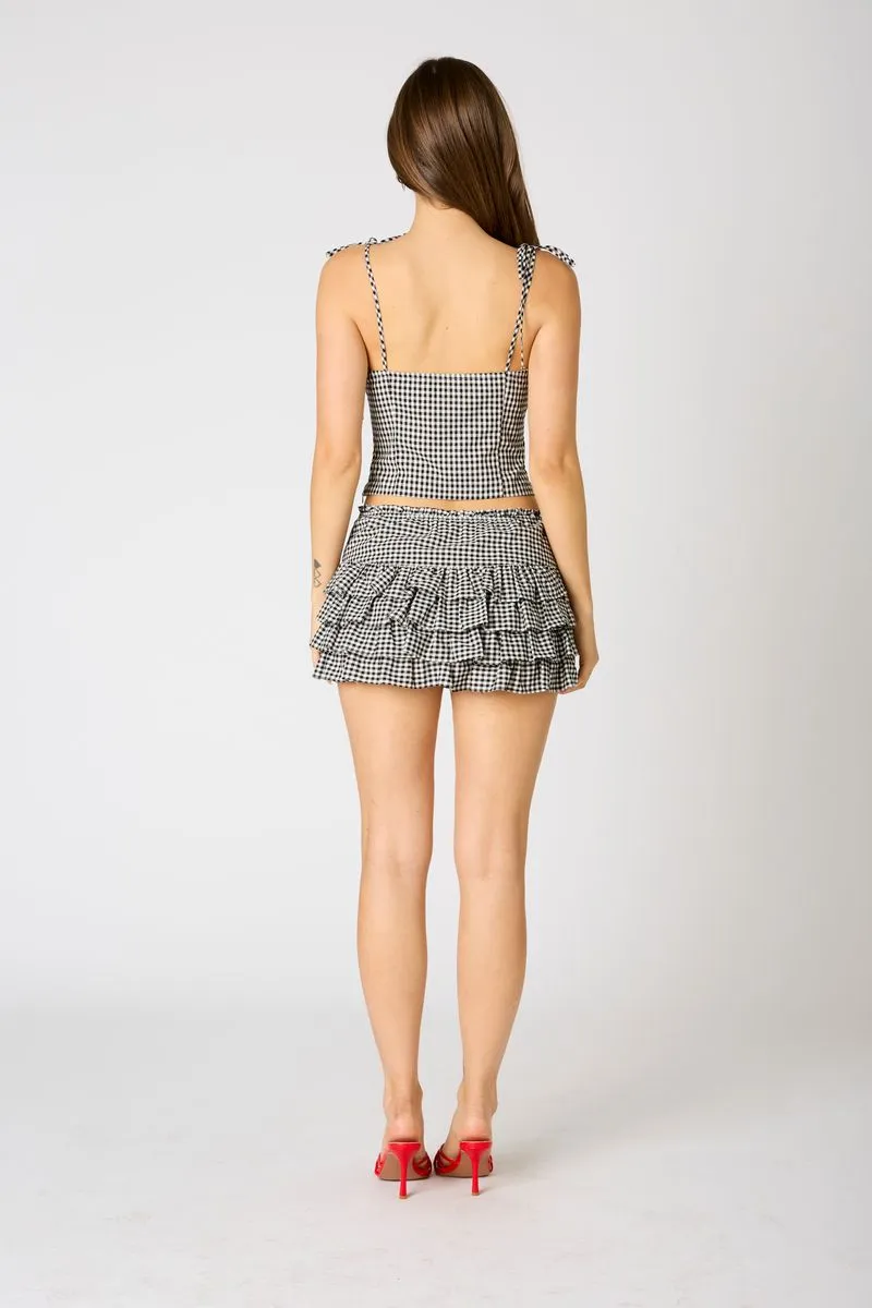 Gingham Mini Skort sold by Cotton Candy LA product image thumbnail 3