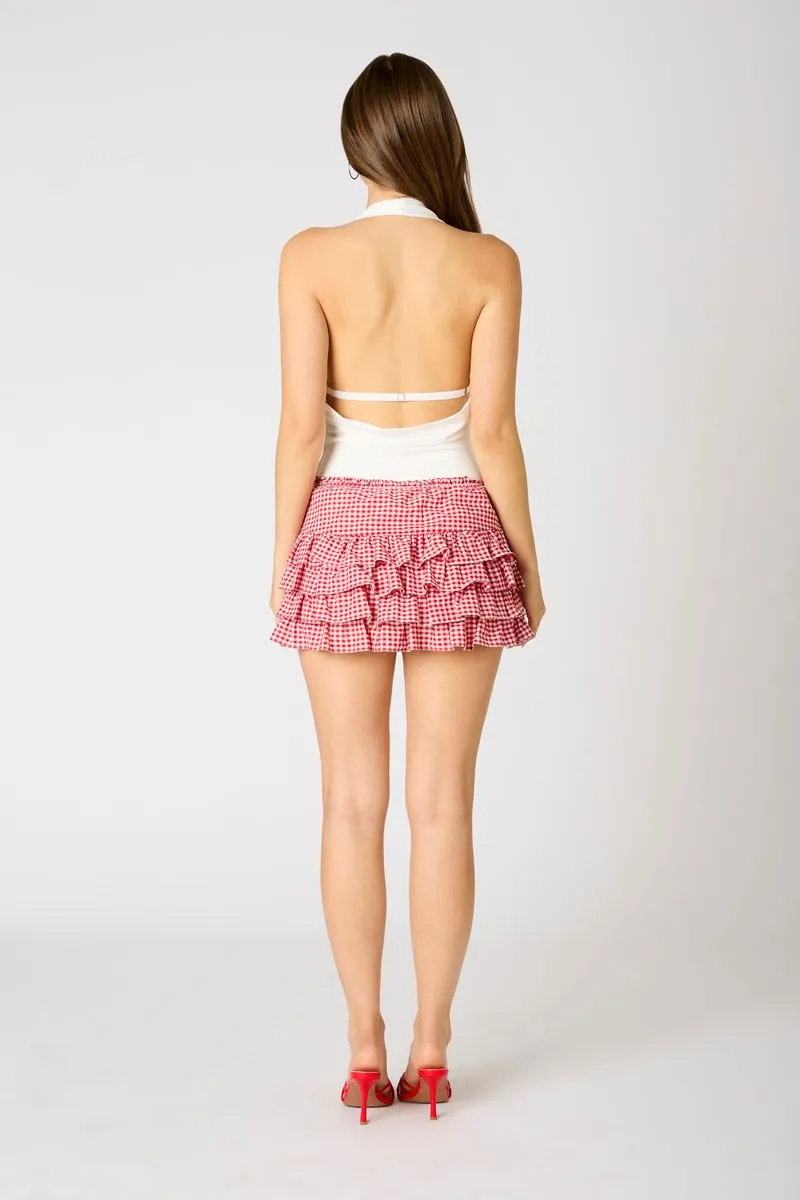Gingham Mini Skort sold by Cotton Candy LA product image thumbnail 3