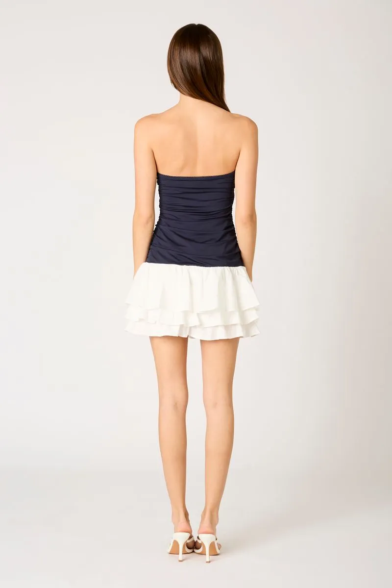 Strapless Contrast Mini Dress sold by Cotton Candy LA product image thumbnail 3