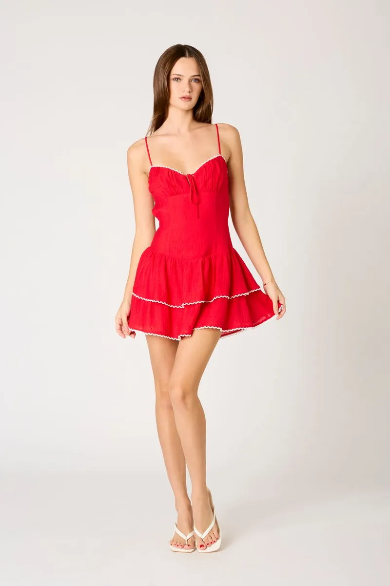 Double Layered Dropwaist Mini Dress sold by Cotton Candy LA