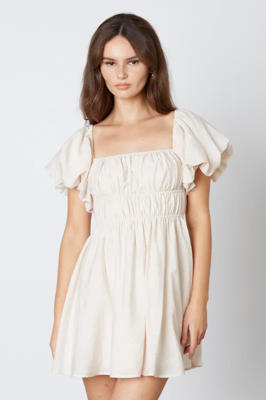 Puff Sleeve Mini Dress sold by Cotton Candy LA