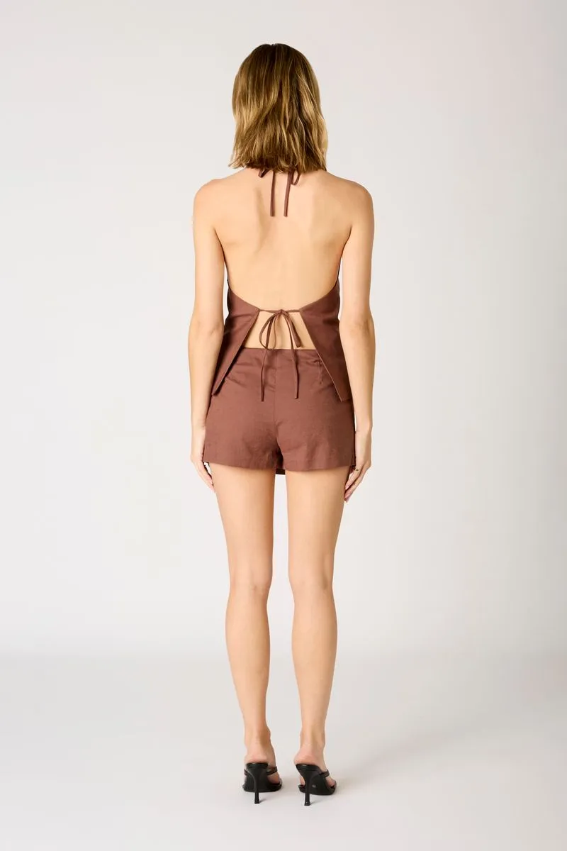 Linen Mini Skort sold by Cotton Candy LA product image thumbnail 3