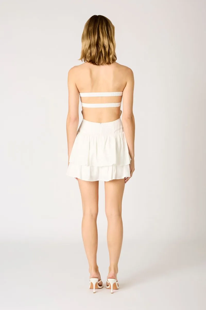 Knotted Double Flounce Mini Romper sold by Cotton Candy LA product image thumbnail 3