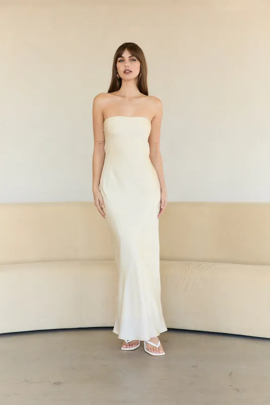 Strapless Cowl Gown sold by Cotton Candy LA