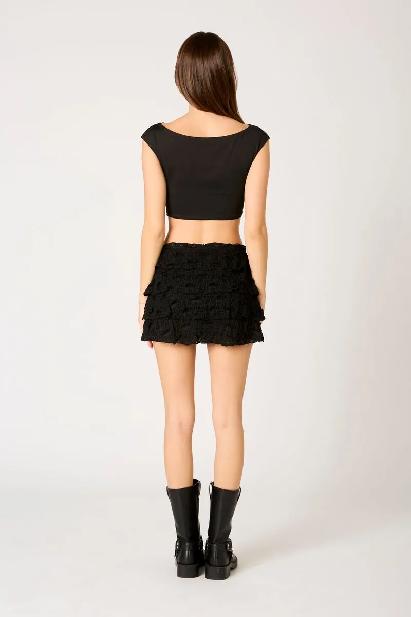 Lace Tiered Mini Skort sold by Cotton Candy LA product image thumbnail 3