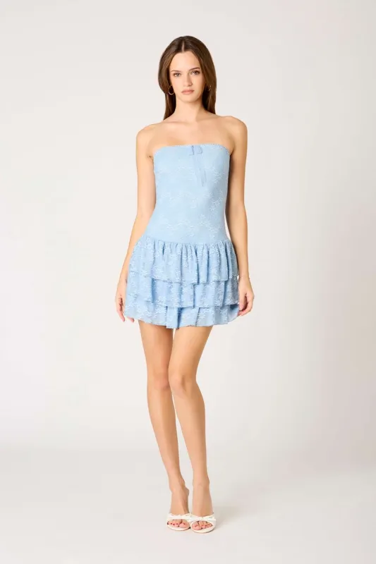 Tiered Lace Mini Dress sold by Cotton Candy LA