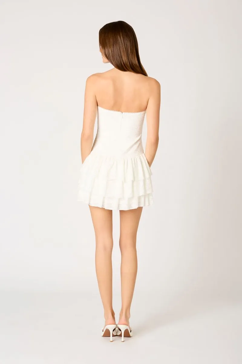 Tiered Lace Mini Dress sold by Cotton Candy LA product image thumbnail 3