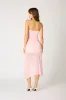 Strapless Ruched Asymmetrical Dress sold by Cotton Candy LA