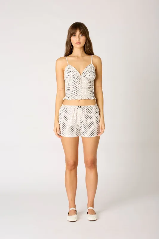 Dotty Sweetheart Cami Top sold by Cotton Candy LA