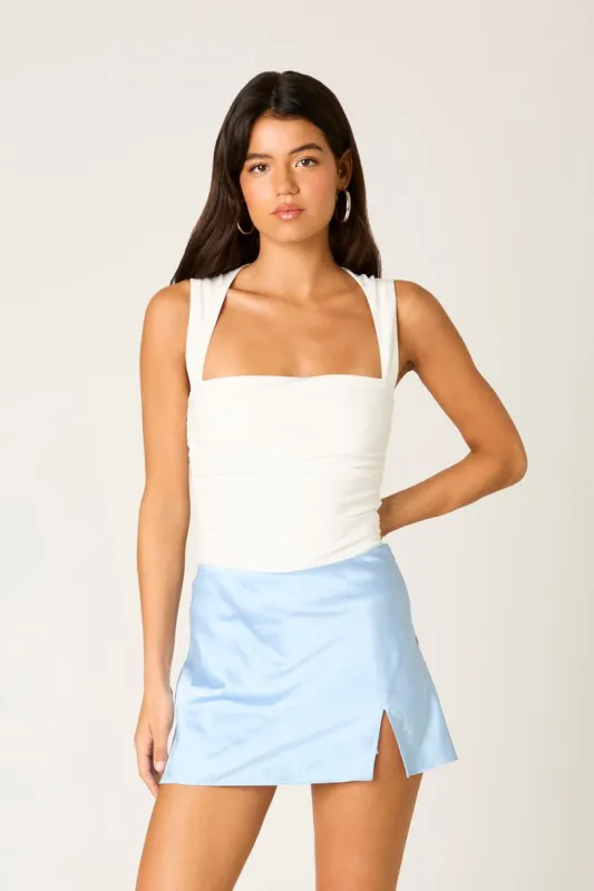 Satin A-line Mini Skirt sold by Cotton Candy LA