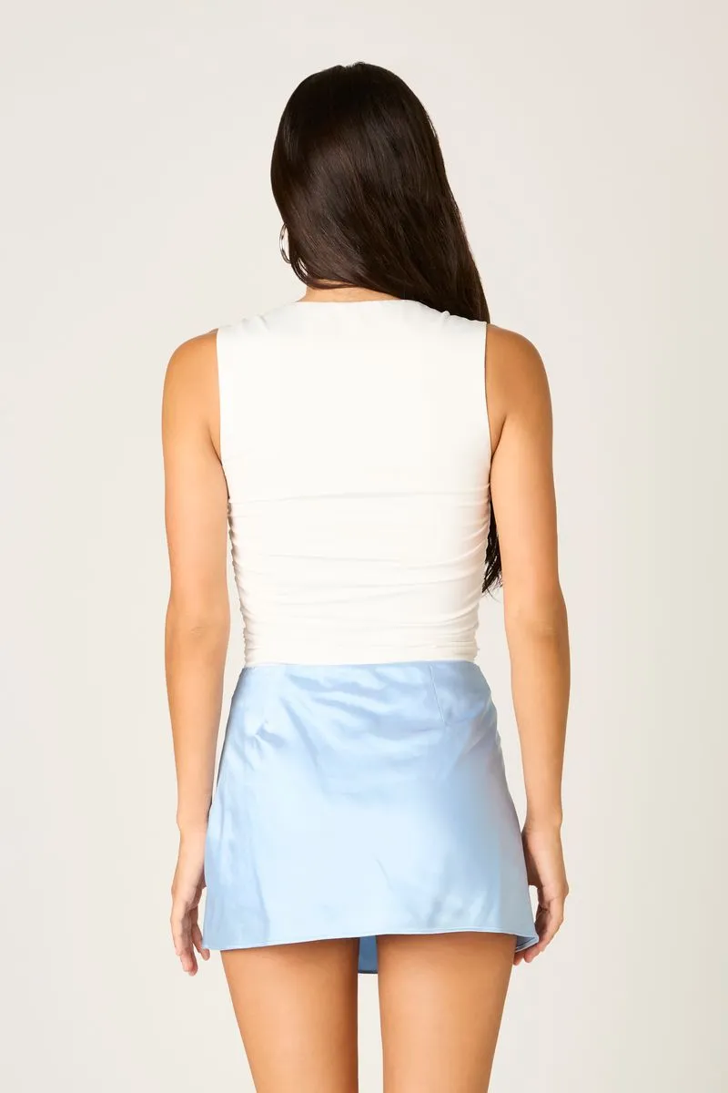 Satin A-line Mini Skirt sold by Cotton Candy LA product image thumbnail 3