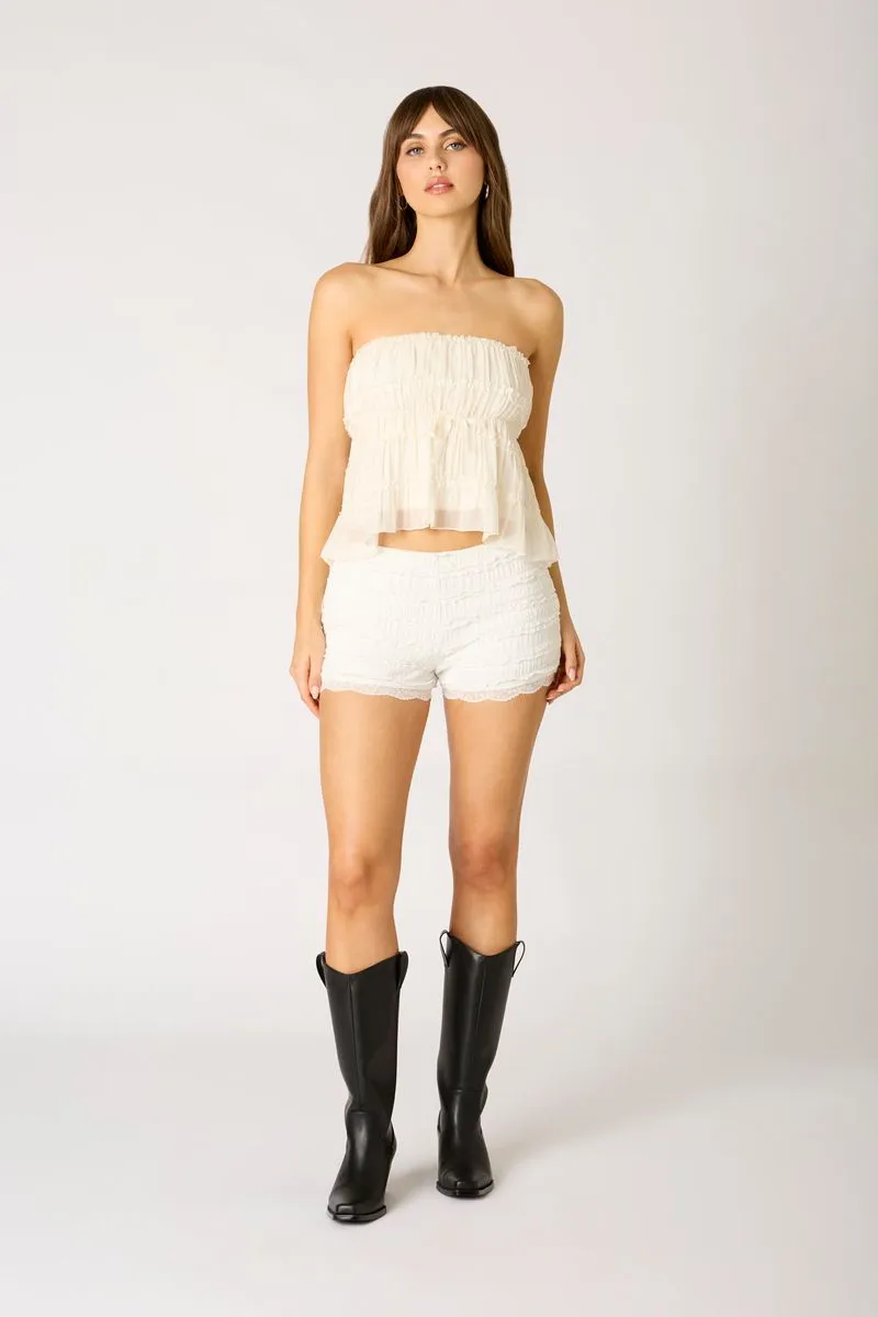 Smocked Ruffle Tube Top sold by Cotton Candy LA