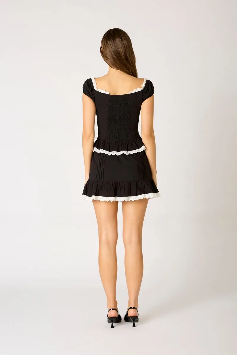Lace Trim Peplum Top sold by Cotton Candy LA product image thumbnail 3