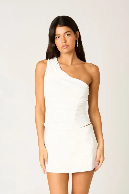 Asymmetrical Ruched Top sold by Cotton Candy LA