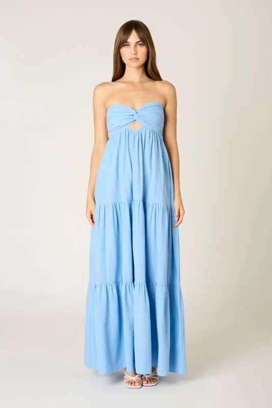 Strapless Tiered Maxi Dress sold by Cotton Candy LA