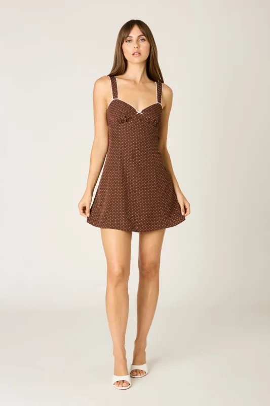 Dotted A-line Mini Dress sold by Cotton Candy LA